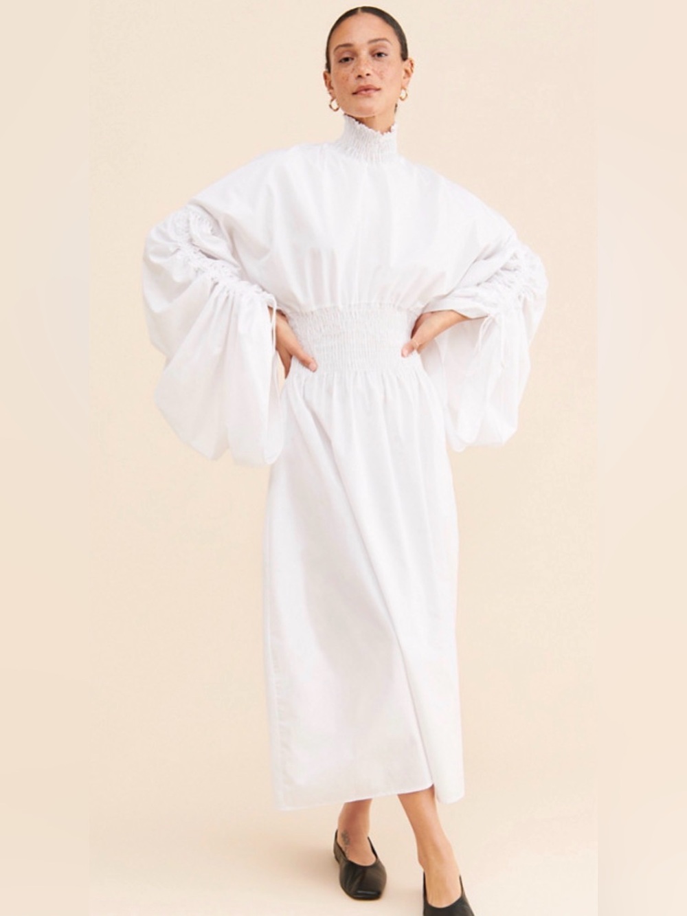 Toit Volant Spencer Dress in white XS/S